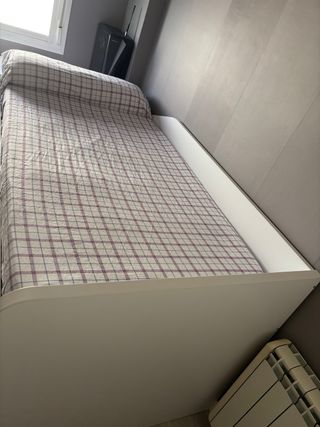Cama nido juvenil 90cm gris-blanca