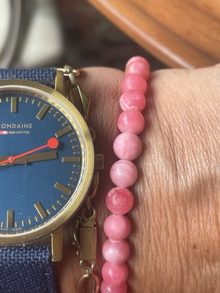 Pulsera Rodocrosita rosa. Piedras naturales 