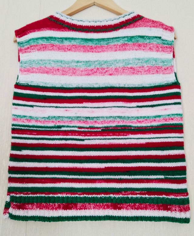 Chaleco handmade tricolor exclusivo