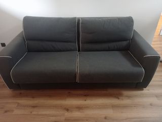 Sofá cama gris - 2 plazas