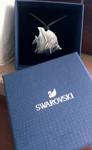 Collana Swarovski Pesce Argento