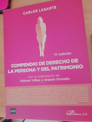 Compendio de derecho civil persona y patrimonio
