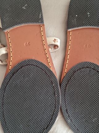 Sandalias planas Maison Scotch blancas