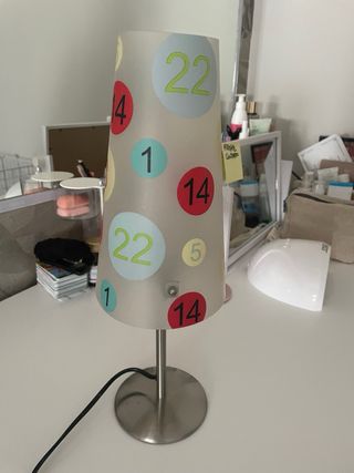 Lampada da tavolo compresa di lampadina