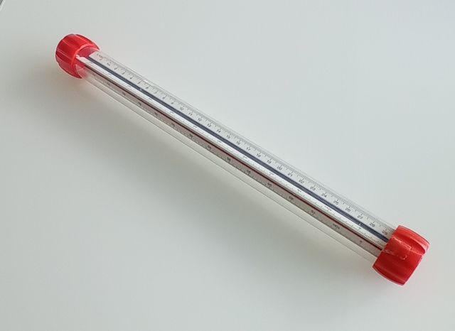 Regla escala triangular 1:100 1:200 y 1:500