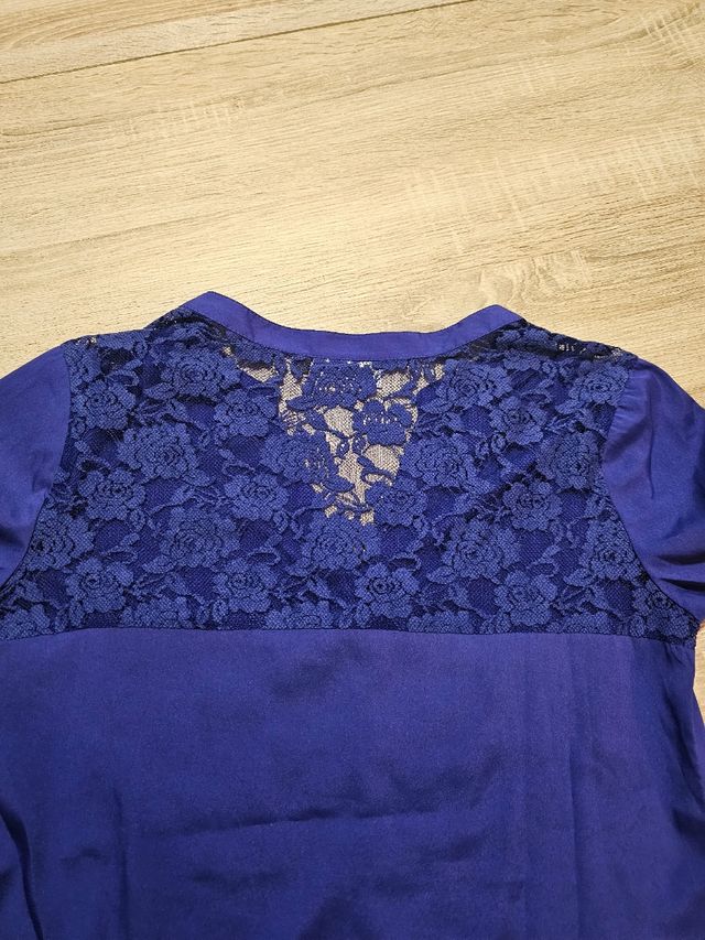 Blusa elegante blu