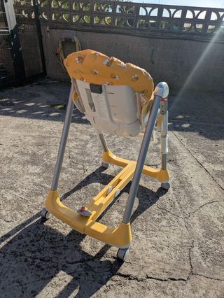 Trona bebé plegable amarilla