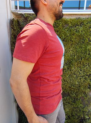 USADO-Camiseta Jack & Jones roja - Talla M-847