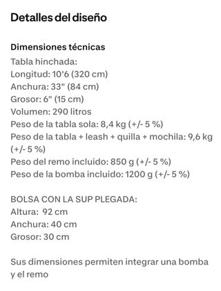 Tabla Paddle Surf Hinchable