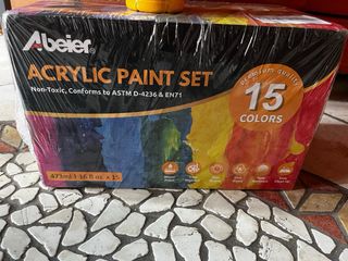 Set colori acrilici ABEIER 15+1