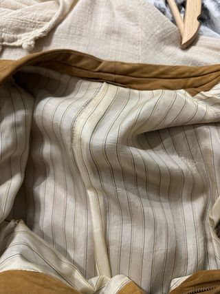 Giubbotto scamosciato marrone vintage