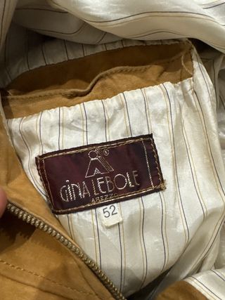 Giubbotto scamosciato marrone vintage