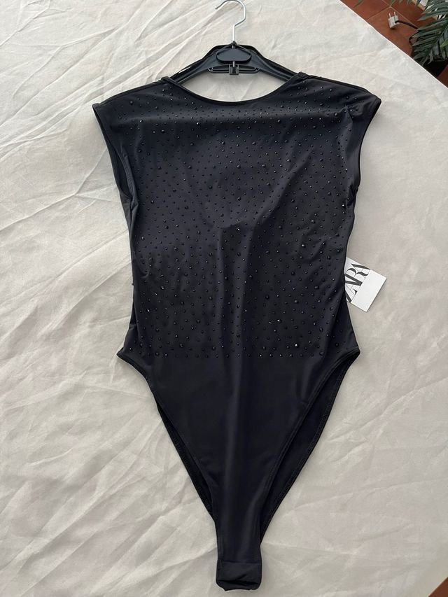 Body negro Zara - Lentejuelas