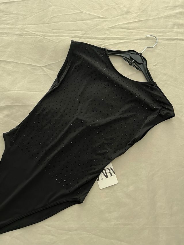 Body negro Zara - Lentejuelas