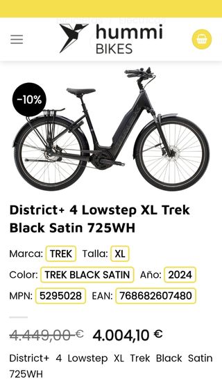 Trek District+ 4 Lowstep 725Wh