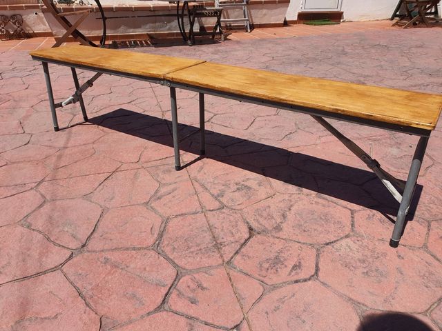 Banco plegable para eventos, 178x26cm