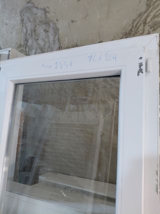 Puerta PVC blanca 76x204