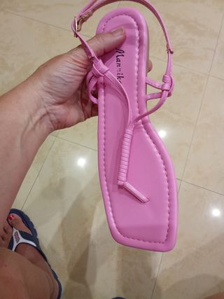 Sandali rosa Manika intrecciati