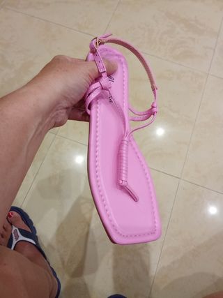 Sandali rosa Manika intrecciati