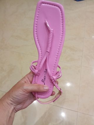 Sandali rosa Manika intrecciati