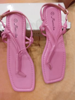 Sandali rosa Manika intrecciati