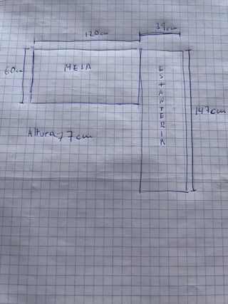 Mesa escritorio IKEA lagkapten + KALLAX