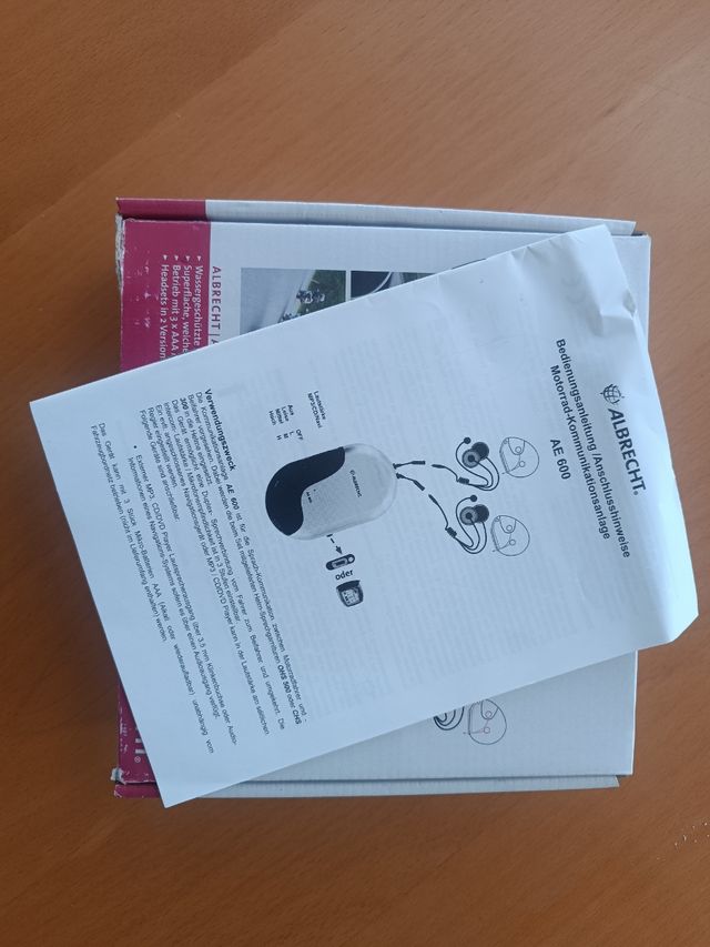 Albrecht AE 600: Intercom Moto