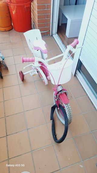 Bicicleta niña 12" rosa