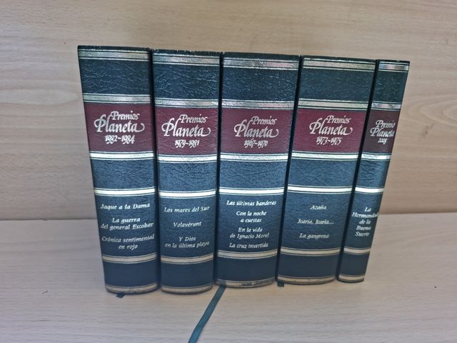 5 libros de Premios Planeta 67-70, 73-75, 79-81...