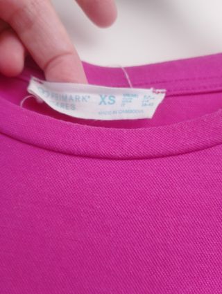 Vestido Primark rosa XS