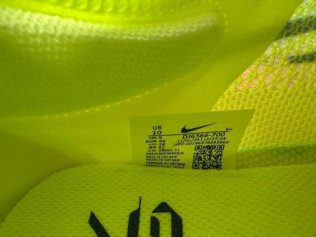 Zapatillas Nike ZoomX Vaporfly 5% - Amarillas 44