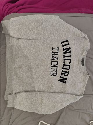 Camisola Cinza Unicorn Trainer