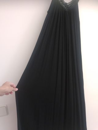 Vestido negro largo verano