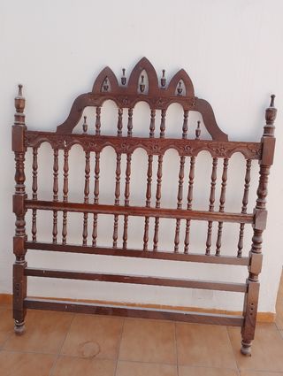 Cabecero cama madera estilo antiguo