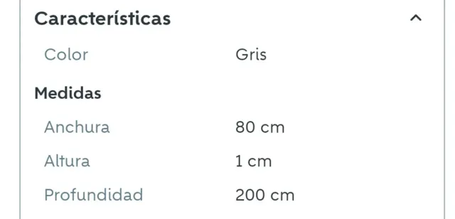 Alfombra pasillo - gris