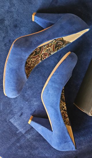 Zapatos Rossi azul marino