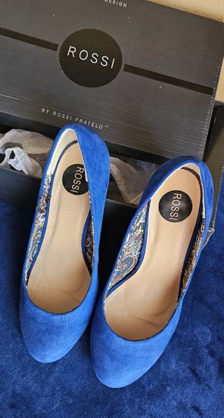 Zapatos Rossi azul marino