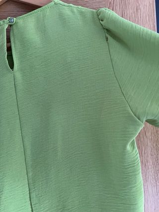 Blusa verde manga larga