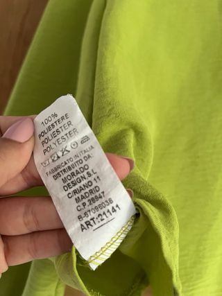 Blusa verde manga larga