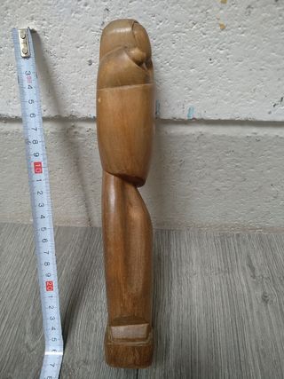 Figura madera Virgen con Niño