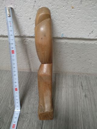 Figura madera Virgen con Niño