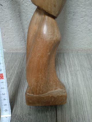 Figura madera Virgen con Niño