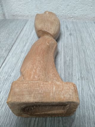 Figura madera Virgen con Niño