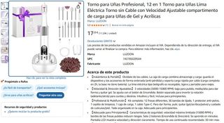 Torno para Uñas Profesional, 12 en 1 