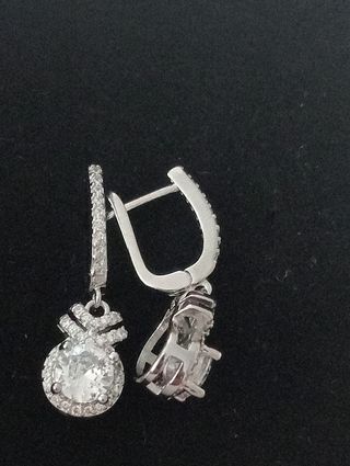 Pendientes Plata Brillantes