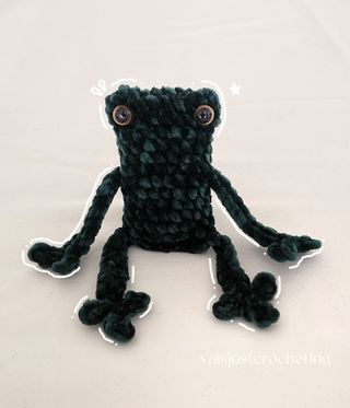 Rana tejida a crochet