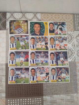 Cromos plantilla Real Sociedad 2003-2004.