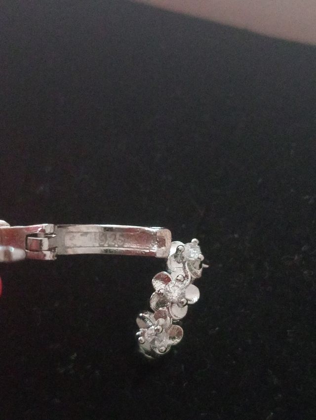Pendientes de Plata pequeños con flores