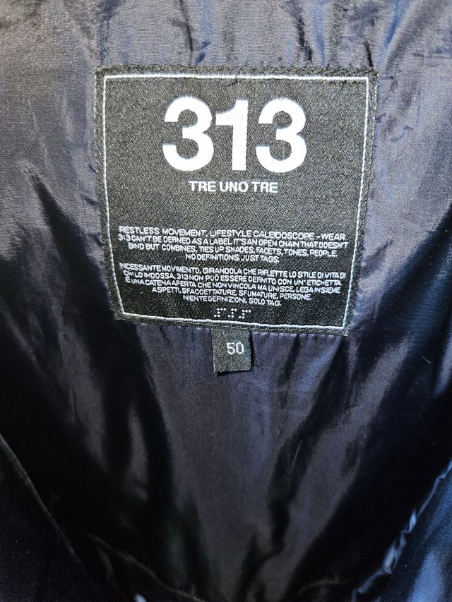 Giubbotto 313 invernale nero tg M