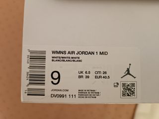 Zapatillas Jordan 1 Mid blancas